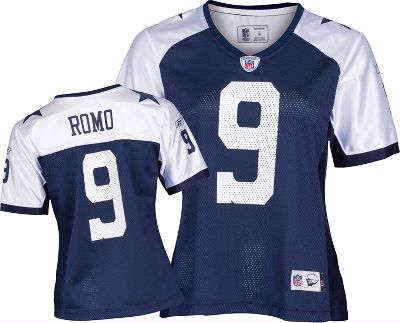 Dallas Cowboys Women's T. Romo Throwback Replica Jersey - soccer team express fan shop NFL jerseys