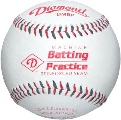 Diamond Leather Pitching Machine Baseball Dozen