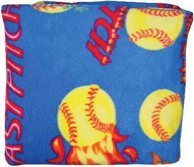 Gemsports Sports Pocket Blanket Pillow Fastpitch