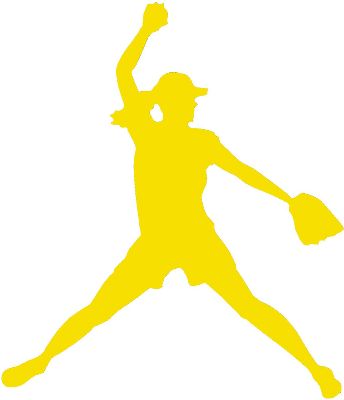 Magnetic Impression Yellow Fastpitch Player Magnet