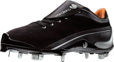 Verdero Men's Black/Silver Low Metal Baseball Cleats