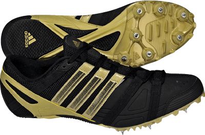 Adidas Men's Edge Dash Black/Gold Track Spikes