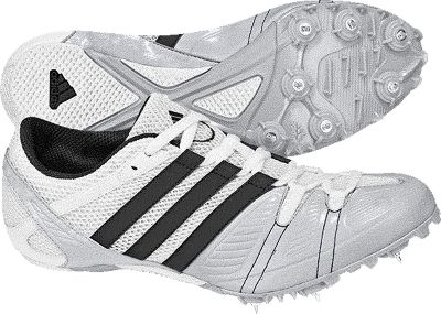 Adidas Men's Edge Dash White/Alum Track Spikes