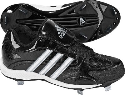 Adidas Women's Fastpitch III Black/White Metal Cleats
