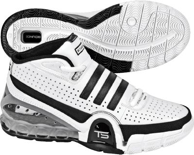 Adidas Bounce Commander Wht/Blk Basketball Shoes
