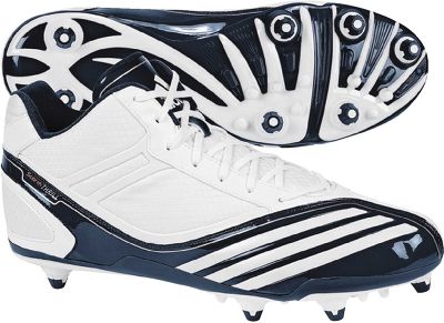 Adidas Scorch Thrill Superfly Wht/Nav Mid Detach Cleat - SZ 15 - Footwear