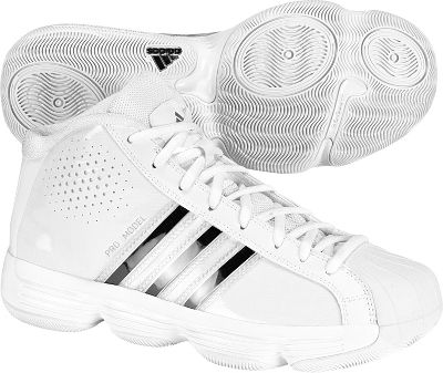 Adidas Women`s Pro Model 2010 White Basketball Shoes
