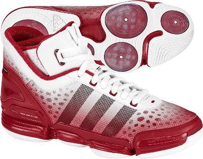Adidas Men's Heat Check Red/White Basketball Shoes