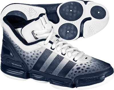 Adidas Men's Heat Check Navy/White Basketball Shoes