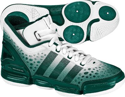 Adidas Men's Heat Check Green/White Basketball Shoes