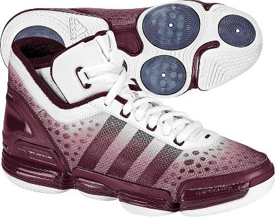 Adidas Men's Heat Check Maroon/White Basketball Shoes