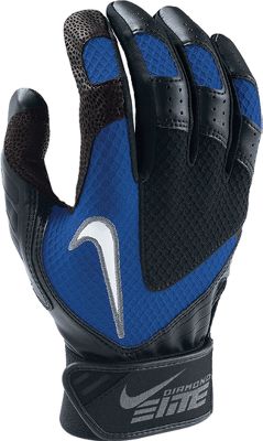 Nike Adult Diamond Elite VII Blk/Roy Batting Gloves