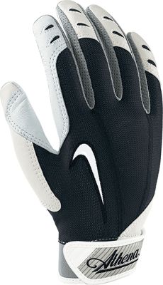 Nike Women's Athena White/Black Batting Gloves