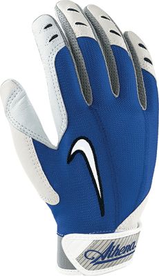 Nike Women's Athena White/Royal Batting Gloves