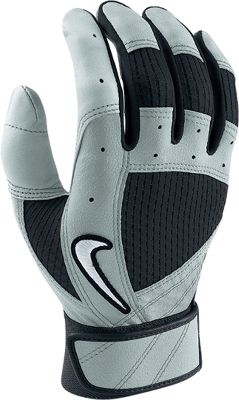Nike Adult Fuse Grey/Black Batting Gloves