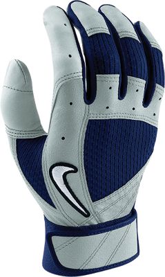 Nike Adult Fuse Grey/Navy Batting Gloves