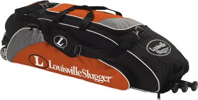Louisville Slugger Orange Wheeled Genesis Bag