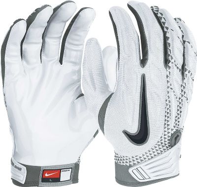 Nike Adult Superbad White/Grey Football Gloves