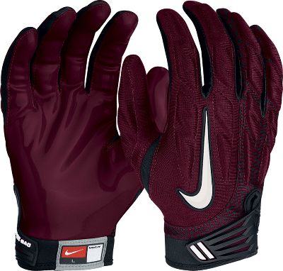 Nike Adult Superbad Maroon/Black Football Gloves