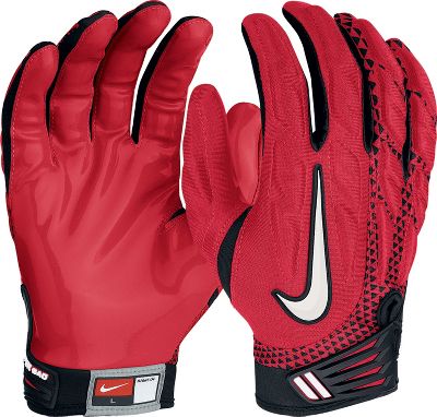 Nike Adult Superbad Red/Black Football Gloves