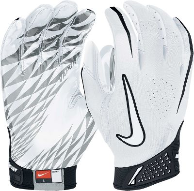 Nike Adult VaporJet White/Grey Football Gloves