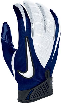 Nike Adult VaporJet Navy/White Football Gloves