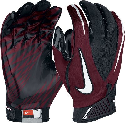 Nike Adult VaporJet Maroon/Black Football Gloves