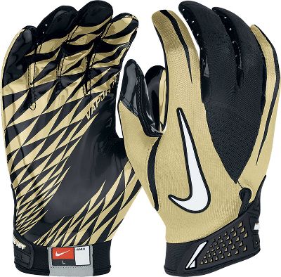 Nike Adult VaporJet Vegas Gold/Black Football Gloves
