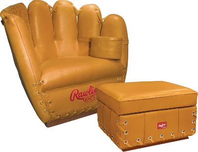Rawlings Glove Chair and Ottoman Combo