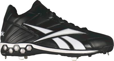 Reebok High 'N' Tight Black Mid Metal Baseball Cleat