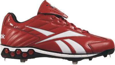 Reebok High 'N' Tight Red Low Metal Baseball Cleat