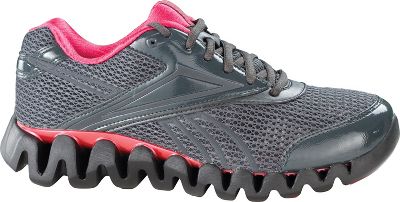 Reebok Women's Zig Fuel Gravel/Red Running Shoes - Basketball Womens Running Shoes