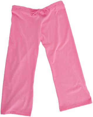 Baseball Boxercraft Womens Low Rise Jersey Capri Pants Large Pink