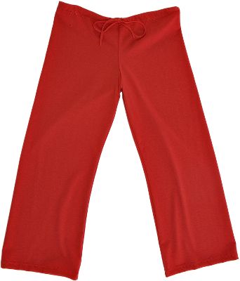 Baseball Boxercraft Womens Low Rise Jersey Capri Pants Large Red