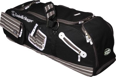 Louisville Slugger Black Kozmo Wheeled Player Bag