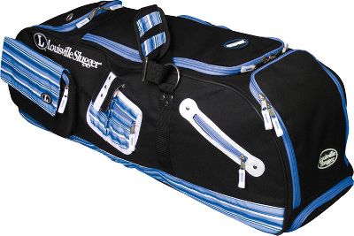 Louisville Slugger Blue Kozmo Wheeled Player Bag