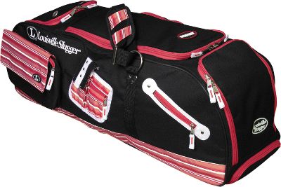 Louisville Slugger Scarlet Kozmo Wheeled Player Bag