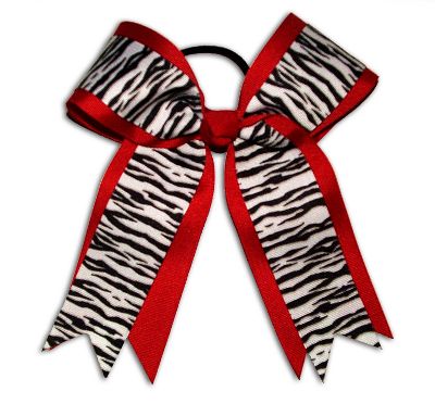 Custom Cheer Animal Print Hair Bows