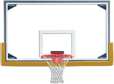 Gared Steel Frame Short Glass Basketball Backboard