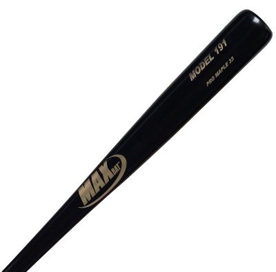 MaxBat Solid Black Maple Wood Baseball Bat