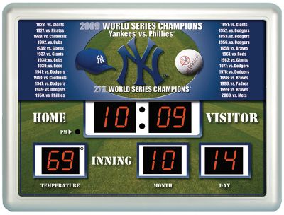MLB Scoreboard Clock - Baseball Home & Baseball Office