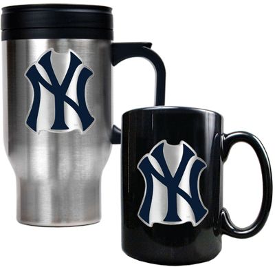 MLB Coffee/Travel Mug Set - Baseball Home & Baseball Office