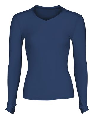 A4 Women's Long Sleeve Compression V-Neck Shirt