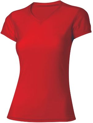 A4 Women's Short Sleeve Compression V-Neck Shirt