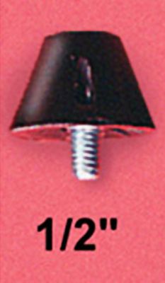 Athletic Specialties 1/2" Black Cleats (Set of 14)