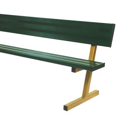 Jaypro 21' Portable Bench With Back Rest (Colored Planks)