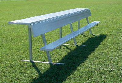 Jaypro 15' Player Bench With Shelf 