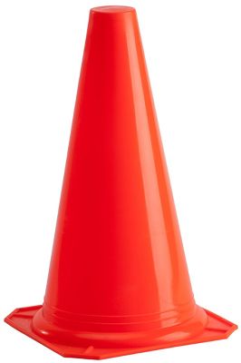 Lightweight 12" Plastic Orange Cones (Dozen)