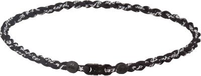 Phiten Tornadao Twisted Black Titanium Necklace