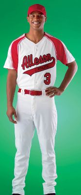 Alleson Athletic Mens Solid Baseball Jersey Baseball Pants